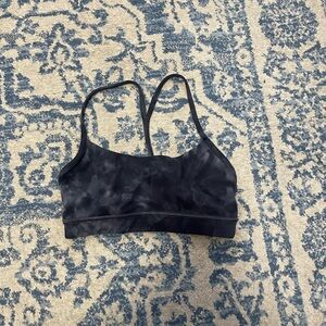 Lululemon Athletica Black Tie-Dye Sports Bra